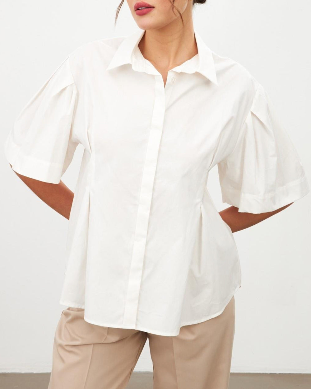 Ecru Short Sleeve Shirt