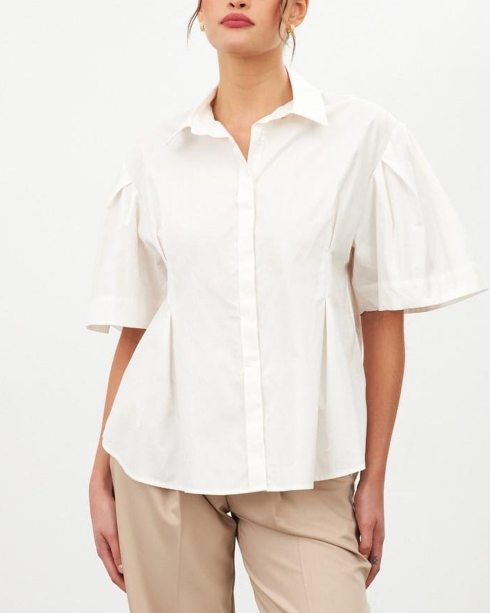 Ecru Short Sleeve Shirt